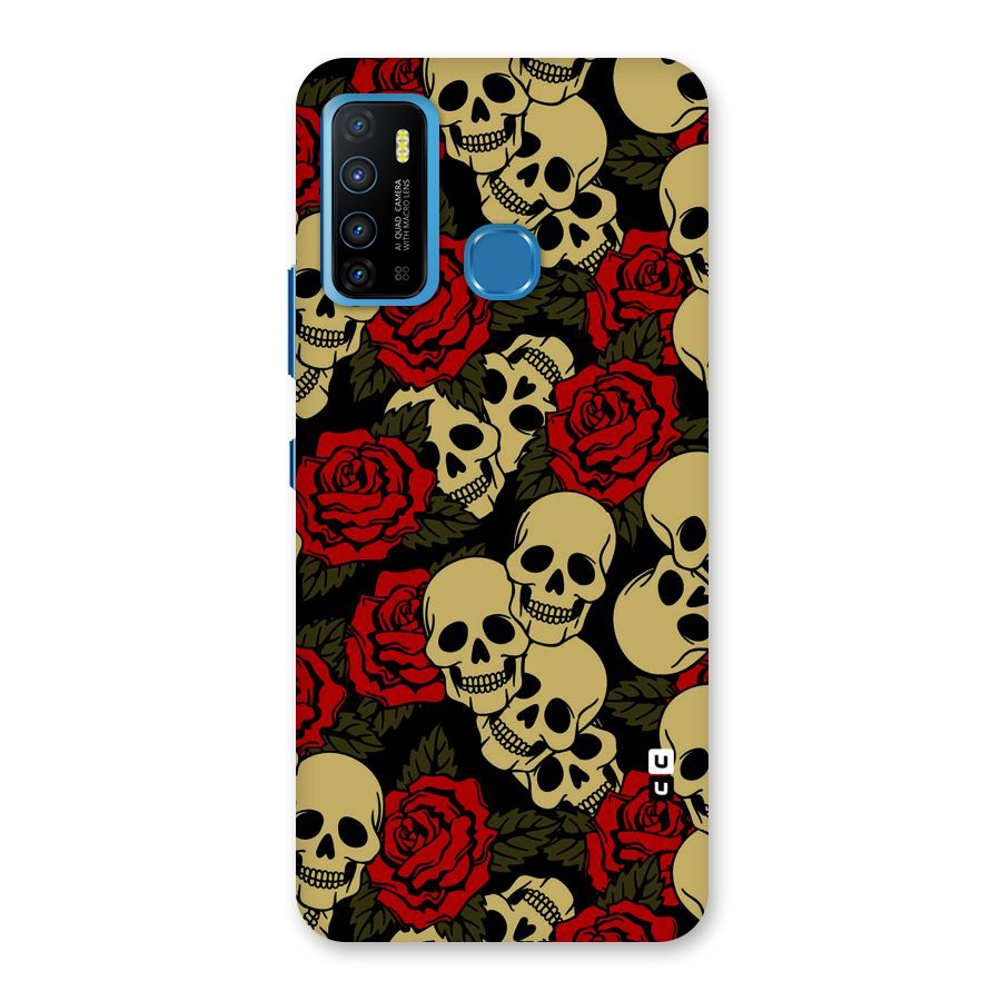 Skulled Roses Back Case for Infinix Hot 9