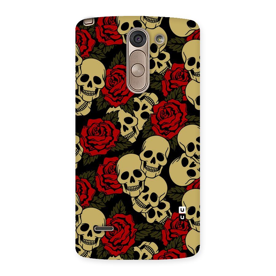 Skulled Roses Back Case for LG G3 Stylus