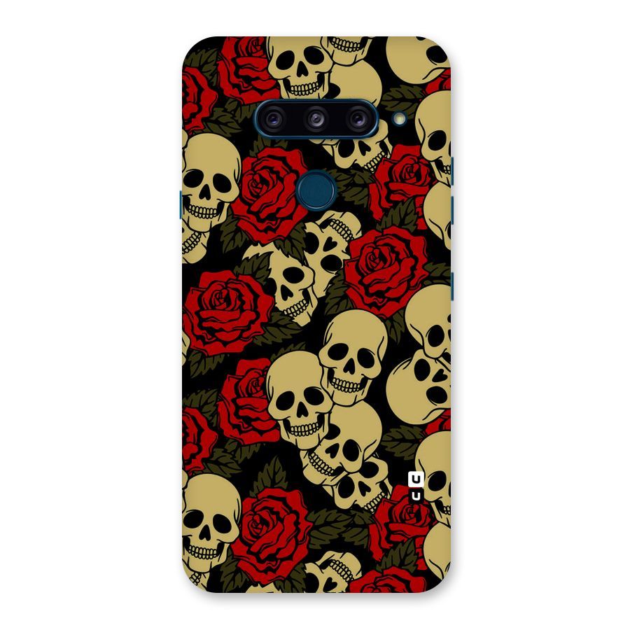 Skulled Roses Back Case for LG  V40 ThinQ