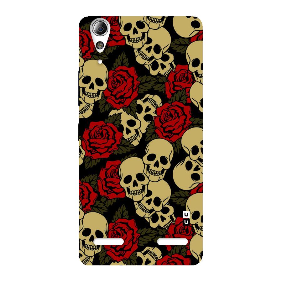 Skulled Roses Back Case for Lenovo A6000