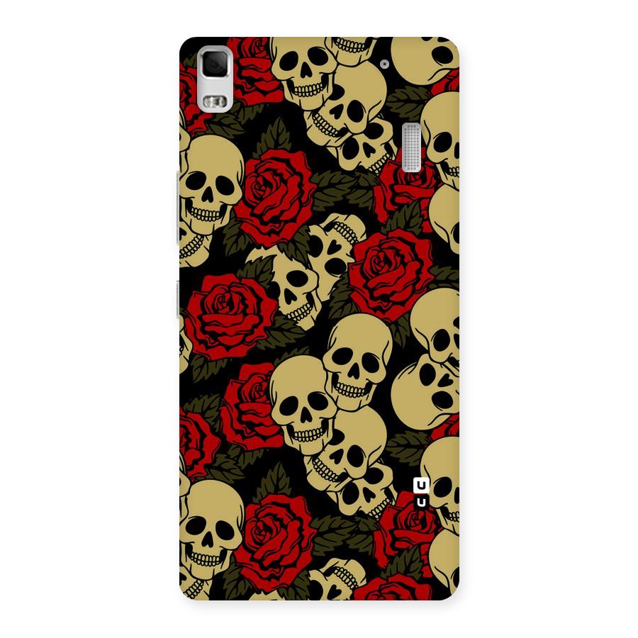 Skulled Roses Back Case for Lenovo A7000