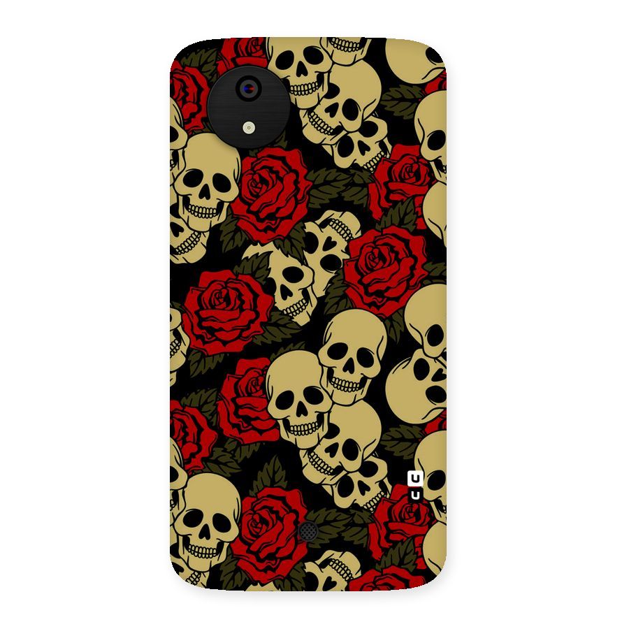 Skulled Roses Back Case for Micromax Canvas A1