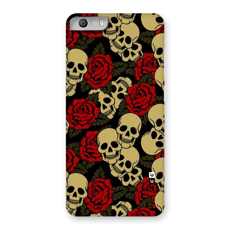 Skulled Roses Back Case for Micromax Canvas Knight 2
