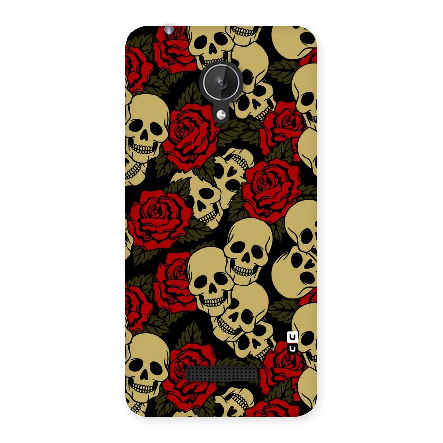Skulled Roses Back Case for Micromax Canvas Spark Q380