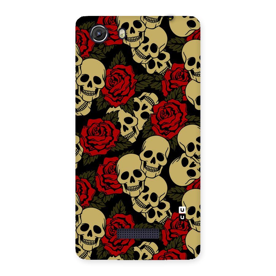 Skulled Roses Back Case for Micromax Unite 3