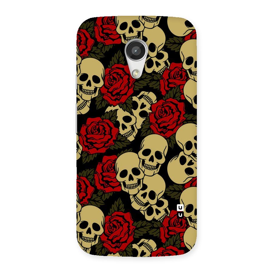 Skulled Roses Back Case for Moto G 2nd Gen