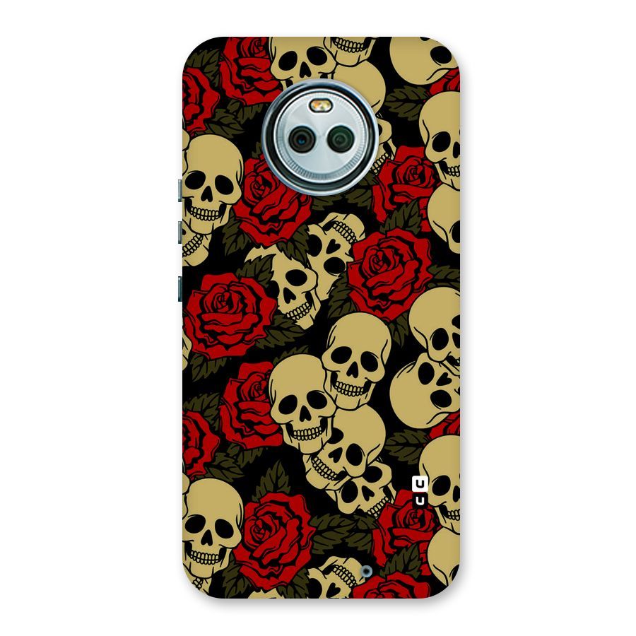 Skulled Roses Back Case for Moto X4
