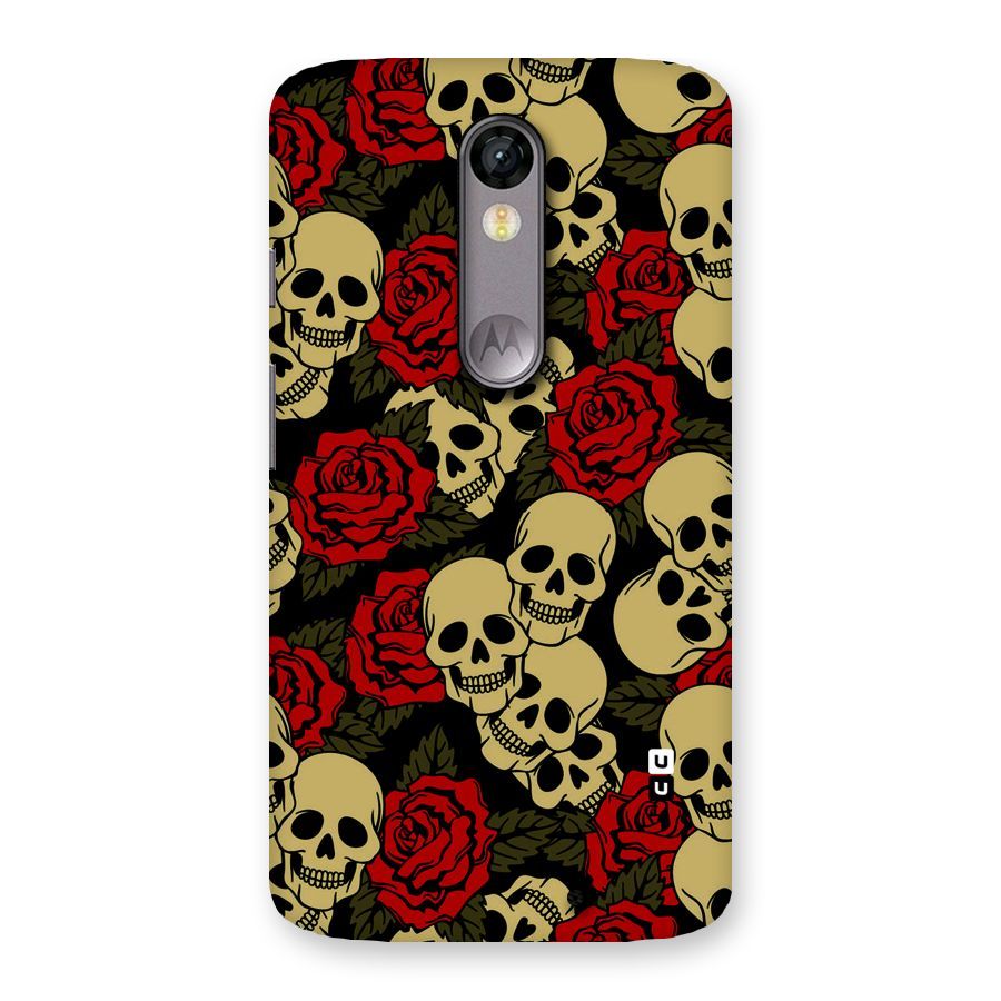 Skulled Roses Back Case for Moto X Force