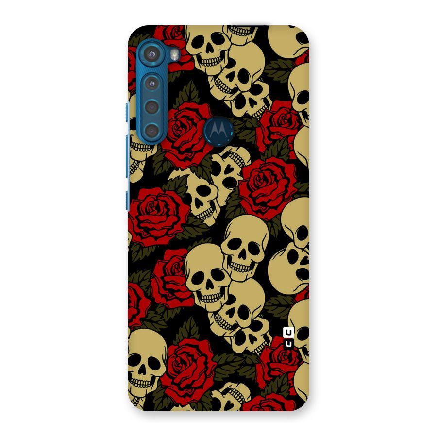 Skulled Roses Back Case for Motorola One Fusion Plus