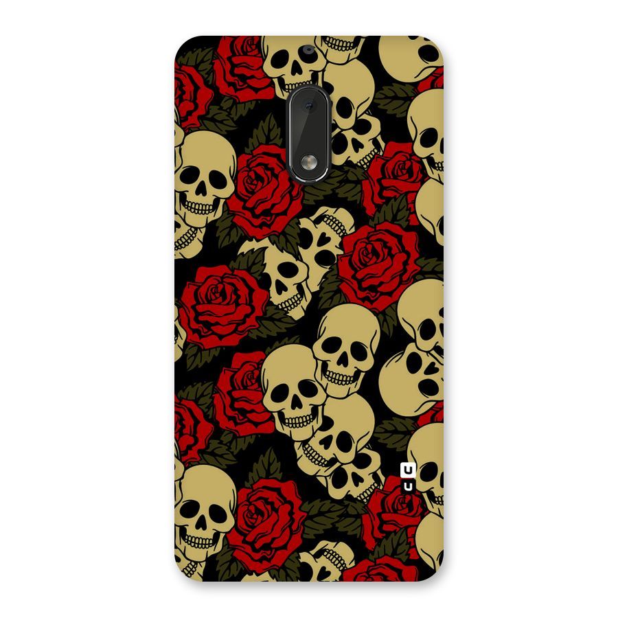 Skulled Roses Back Case for Nokia 6