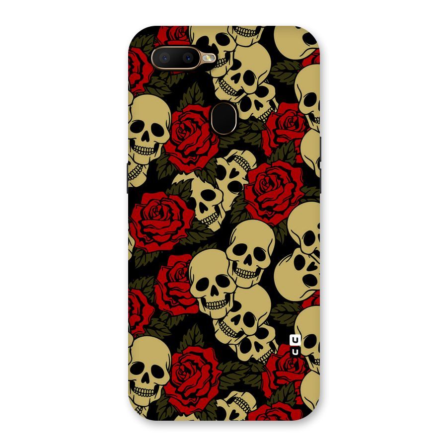 Skulled Roses Back Case for Oppo A5s