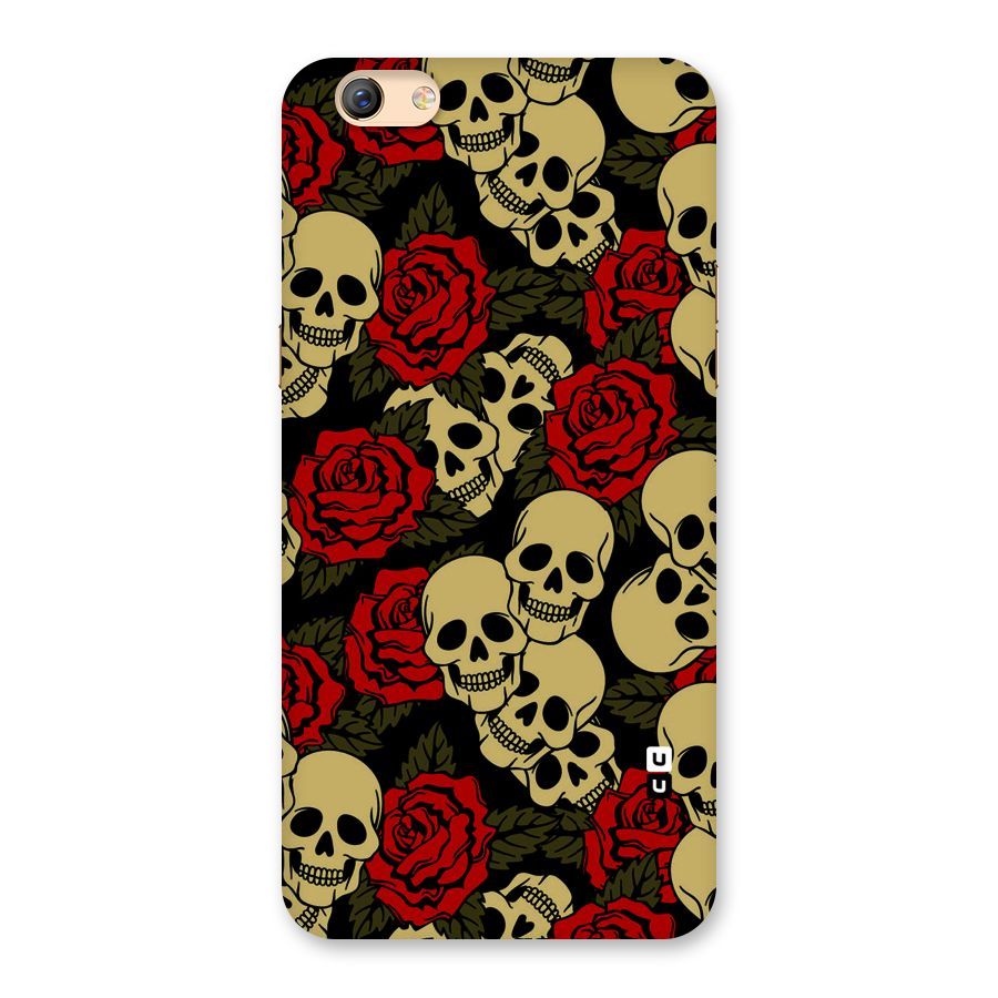 Skulled Roses Back Case for Oppo F3 Plus