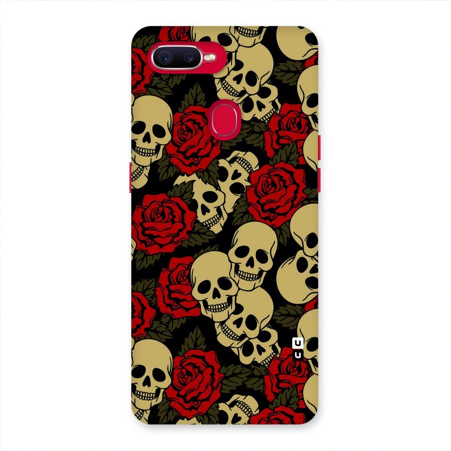 Skulled Roses Back Case for Oppo F9 Pro