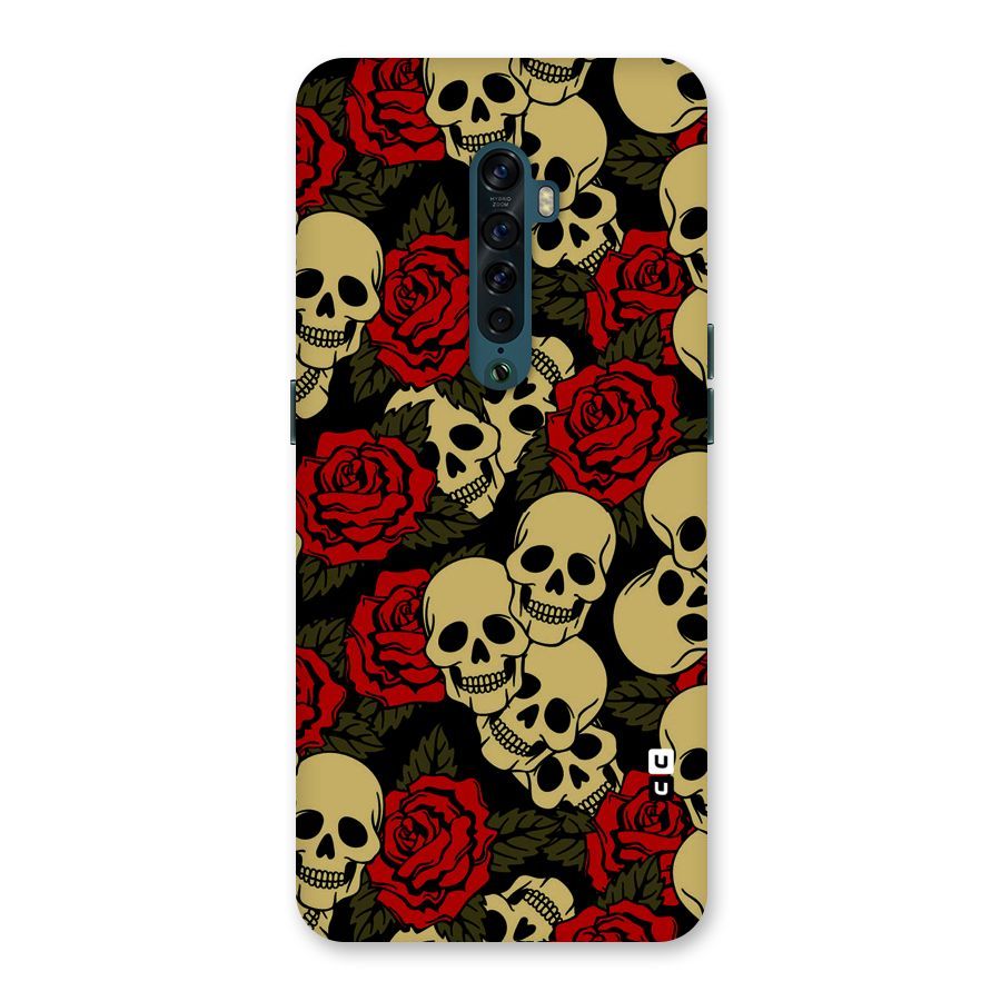 Skulled Roses Back Case for Oppo Reno2