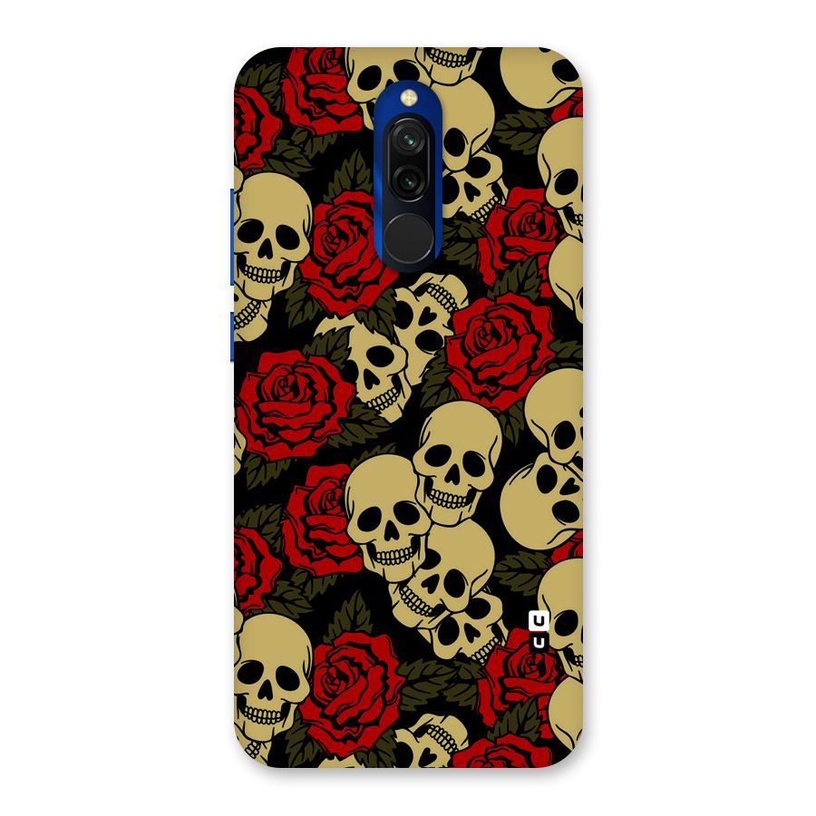 Skulled Roses Back Case for Redmi 8