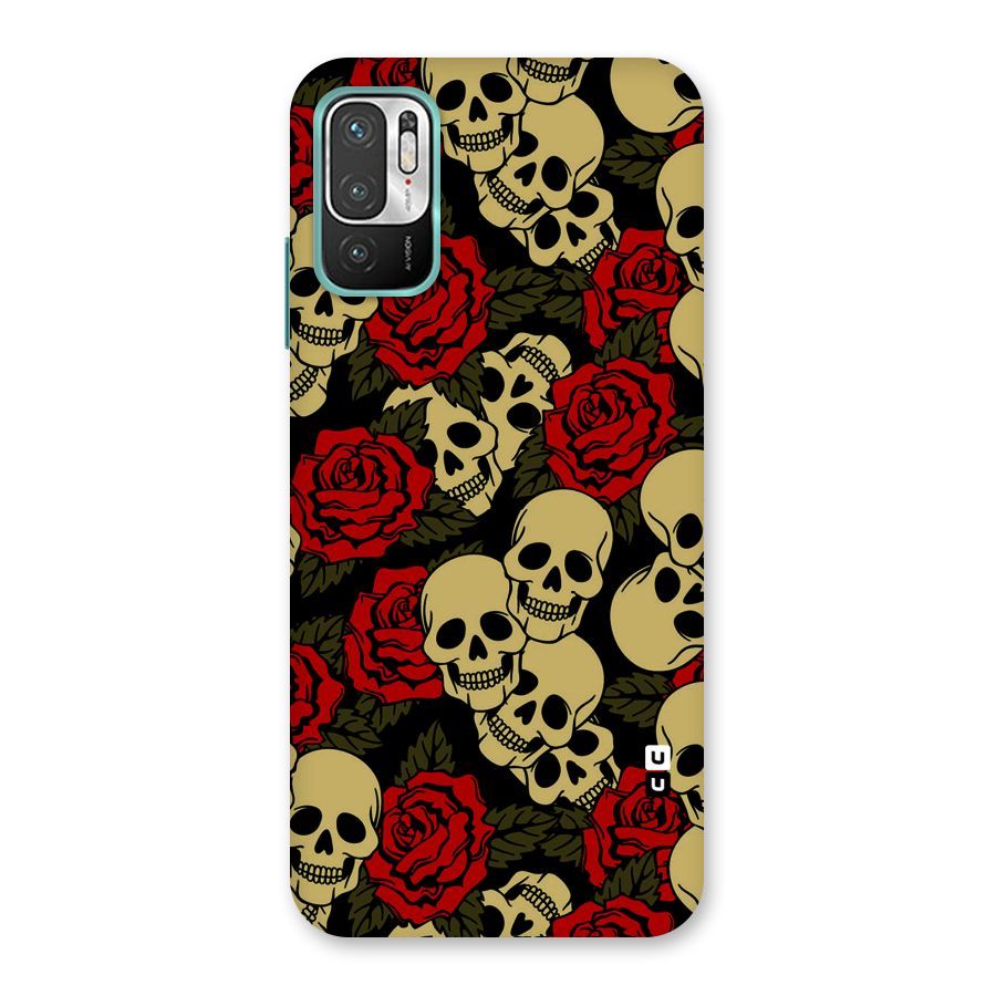 Skulled Roses Back Case for Redmi Note 10T 5G