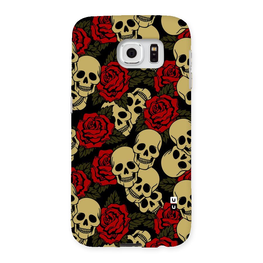 Skulled Roses Back Case for Samsung Galaxy S6