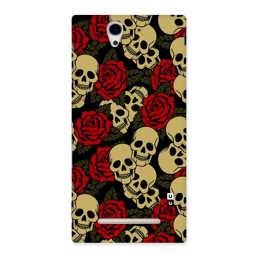 Skulled Roses Back Case for Sony Xperia C3