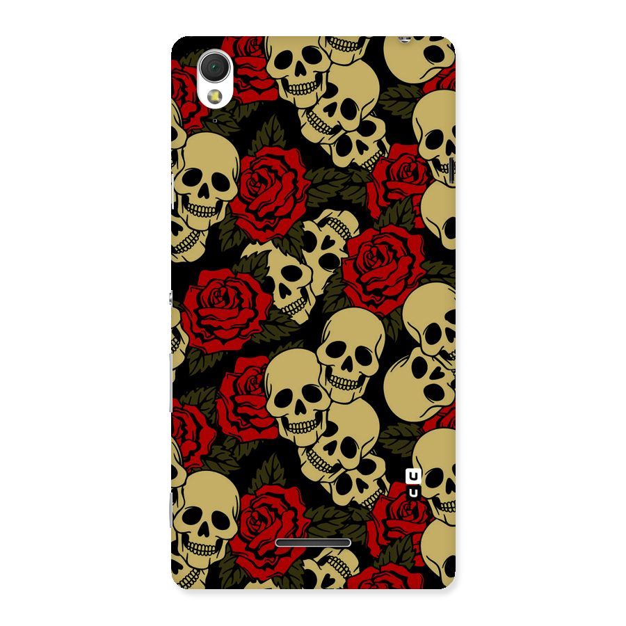 Skulled Roses Back Case for Sony Xperia T3