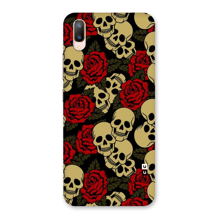 Skulled Roses Back Case for Vivo V11 Pro