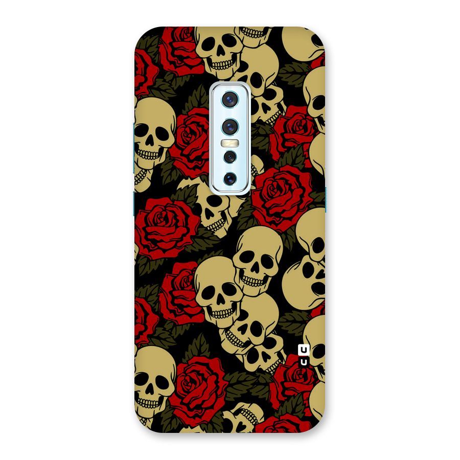 Skulled Roses Back Case for Vivo V17 Pro