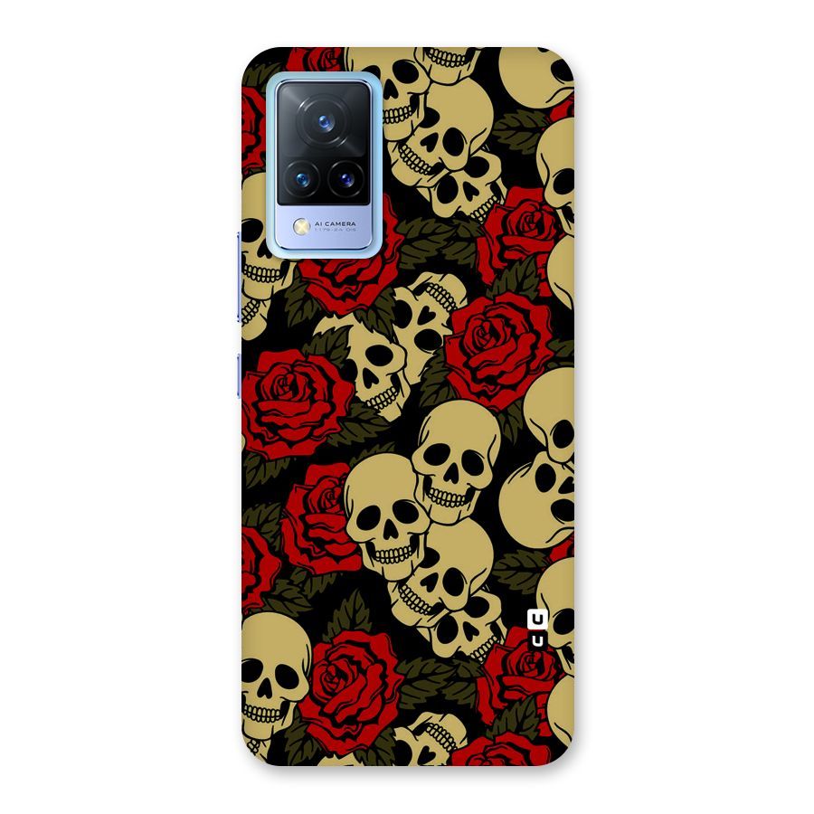Skulled Roses Back Case for Vivo V21 5G