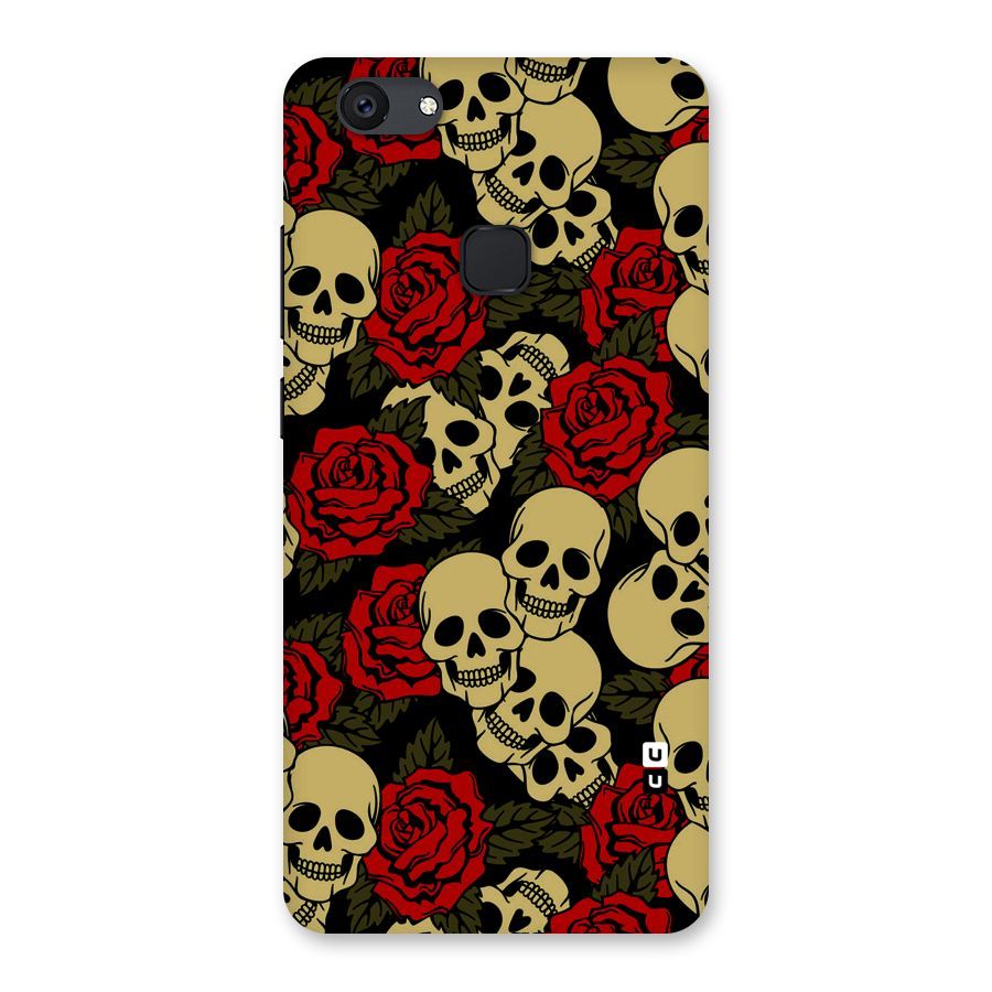 Skulled Roses Back Case for Vivo V7 Plus