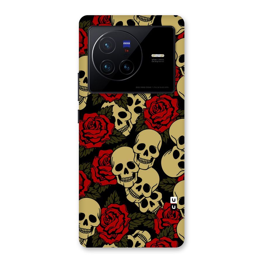 Skulled Roses Back Case for Vivo X80