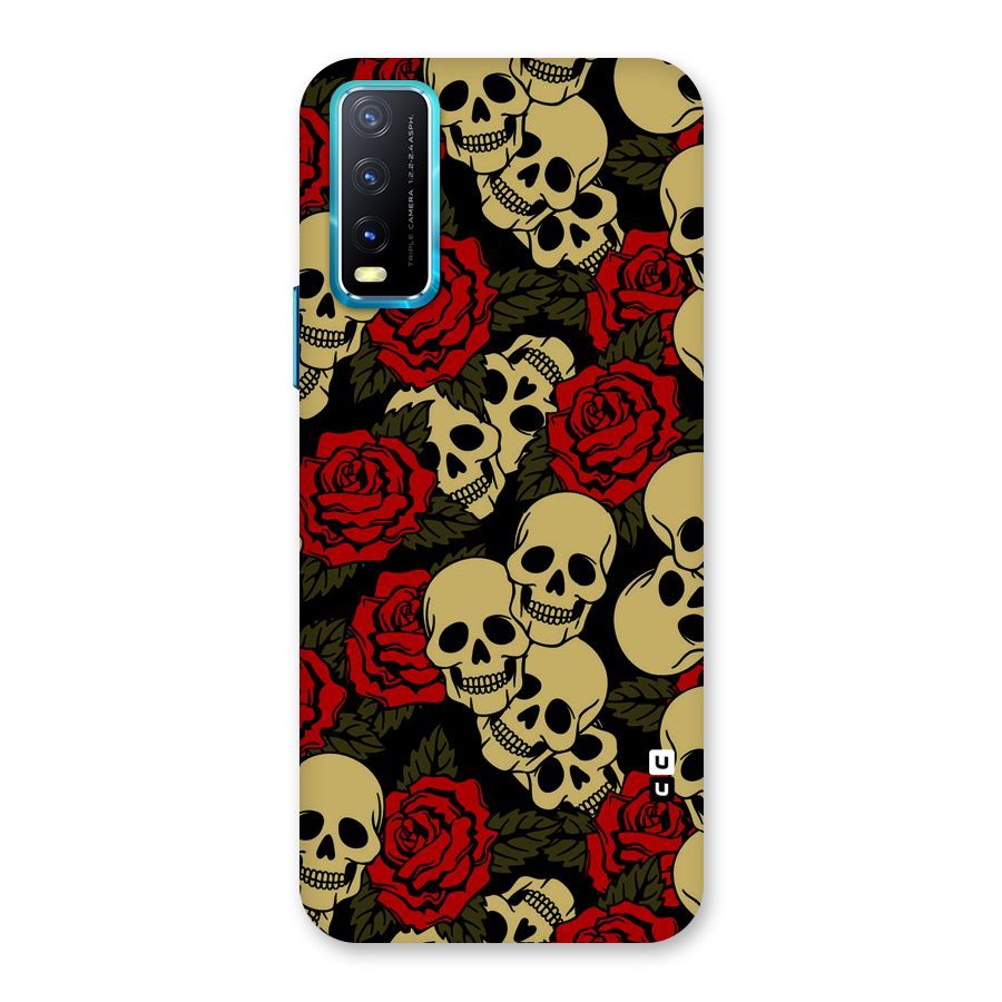 Skulled Roses Back Case for Vivo Y20A