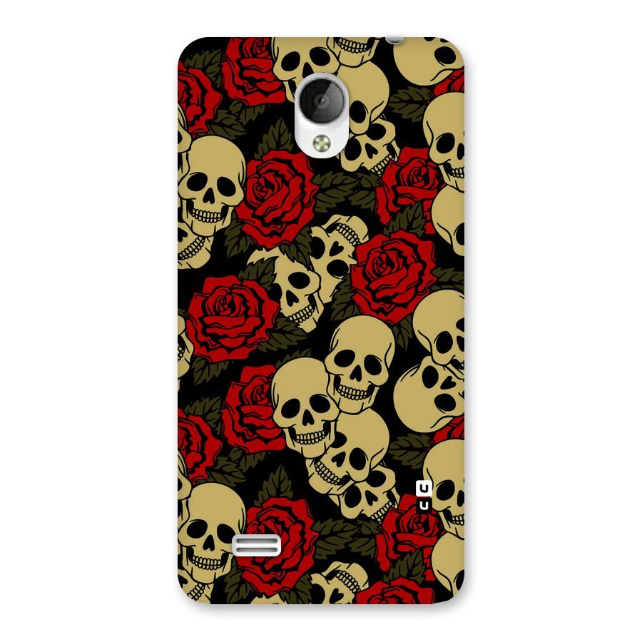 Skulled Roses Back Case for Vivo Y21