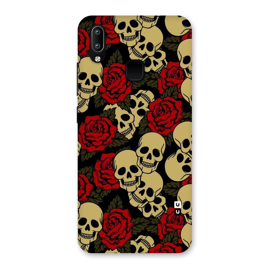 Skulled Roses Back Case for Vivo Y93