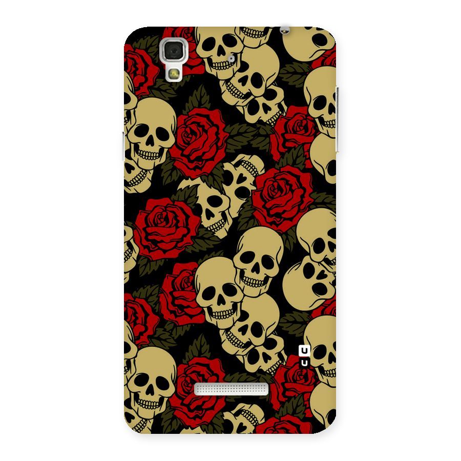 Skulled Roses Back Case for Yu Yureka
