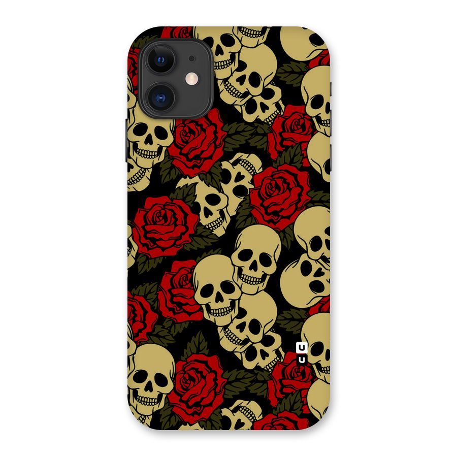 Skulled Roses Back Case for iPhone 11