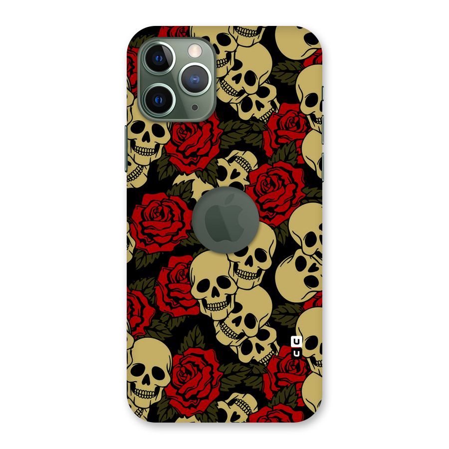 Skulled Roses Back Case for iPhone 11 Pro Logo  Cut