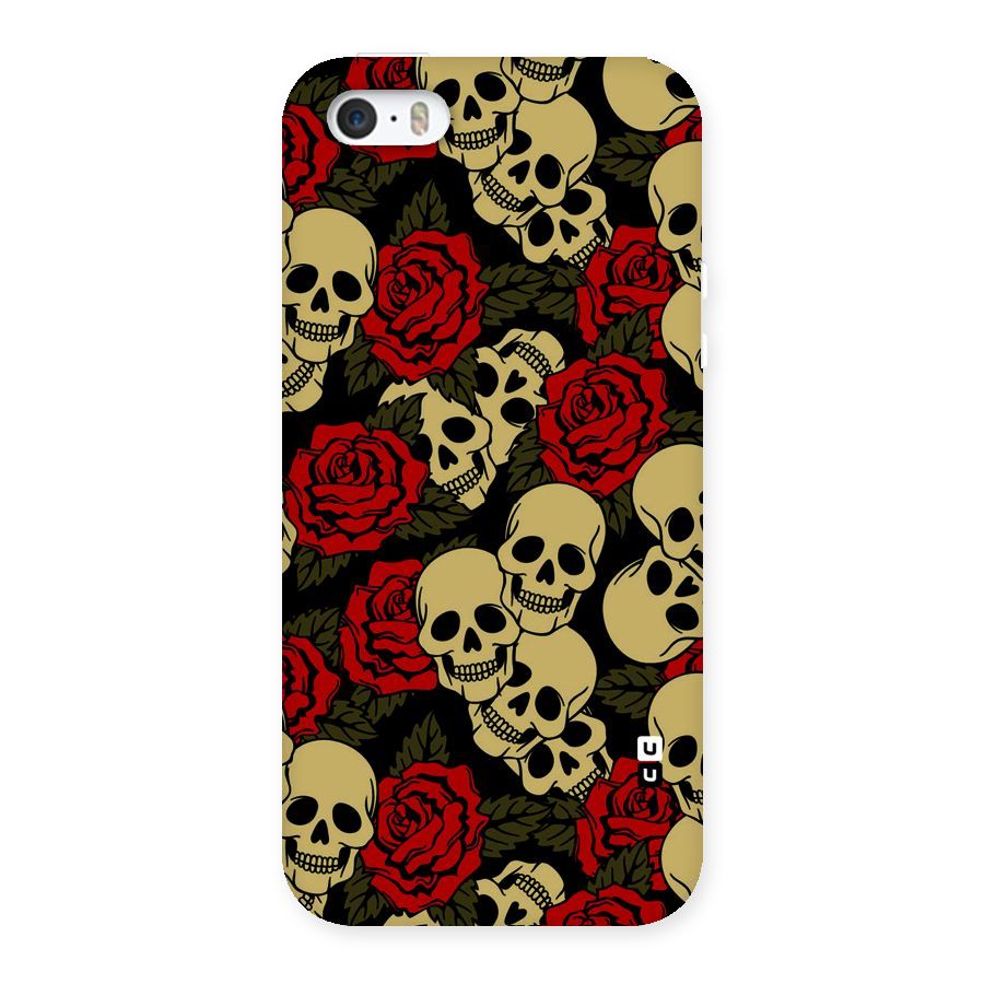 Skulled Roses Back Case for iPhone SE