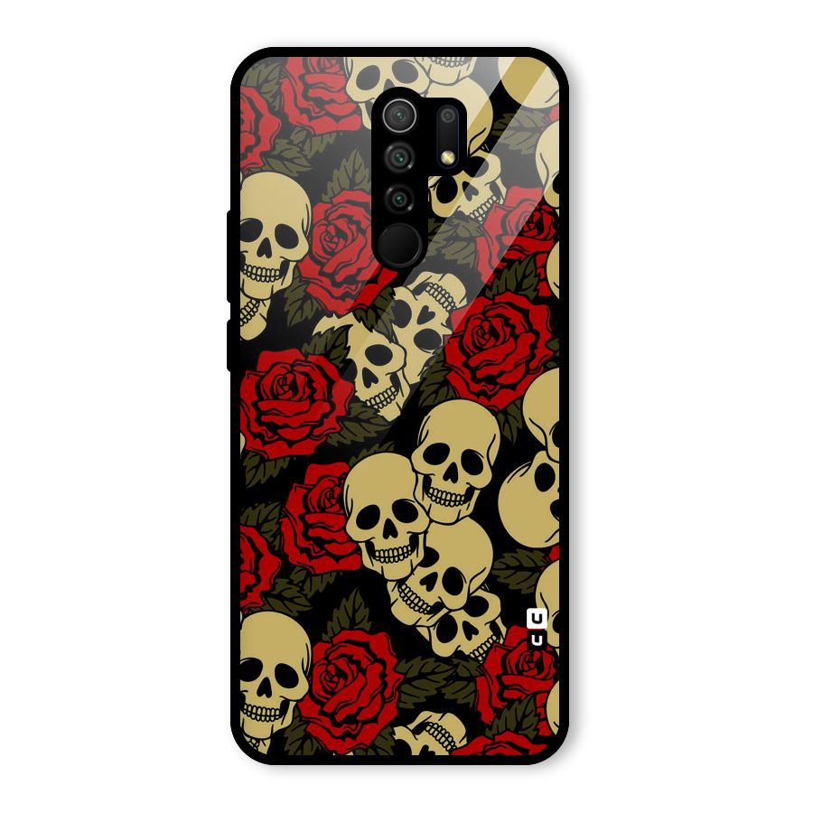 Skulled Roses Glass Back Case for Poco M2