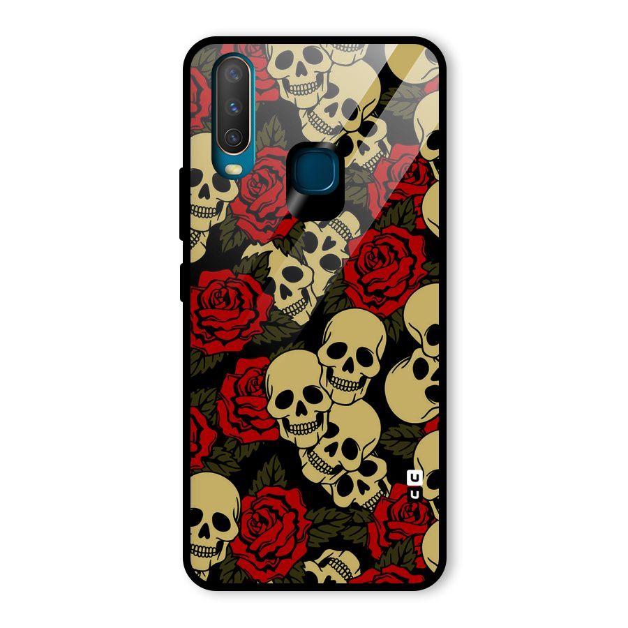 Skulled Roses Glass Back Case for Vivo U10