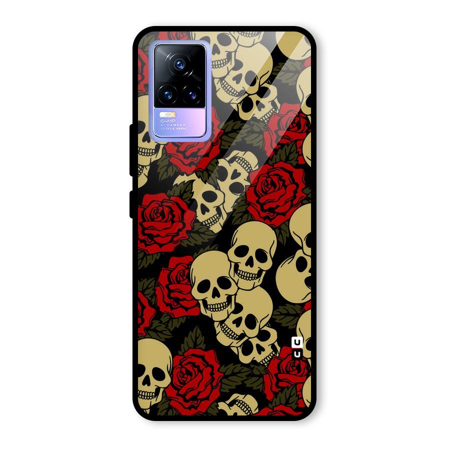 Skulled Roses Glass Back Case for Vivo Y73