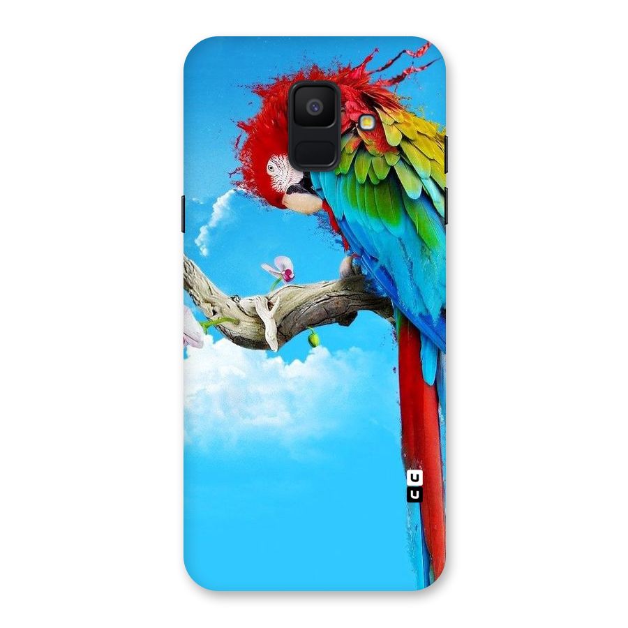 Sky Parrot Back Case for Galaxy A6 (2018)