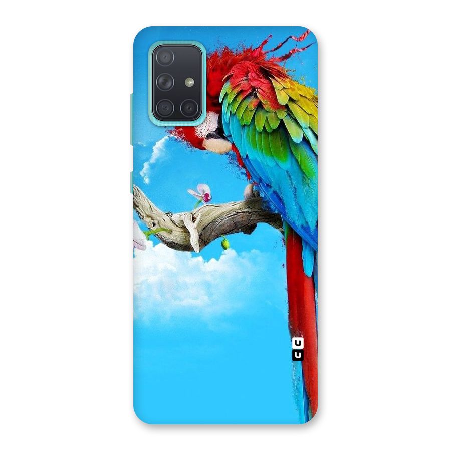Sky Parrot Back Case for Galaxy A71