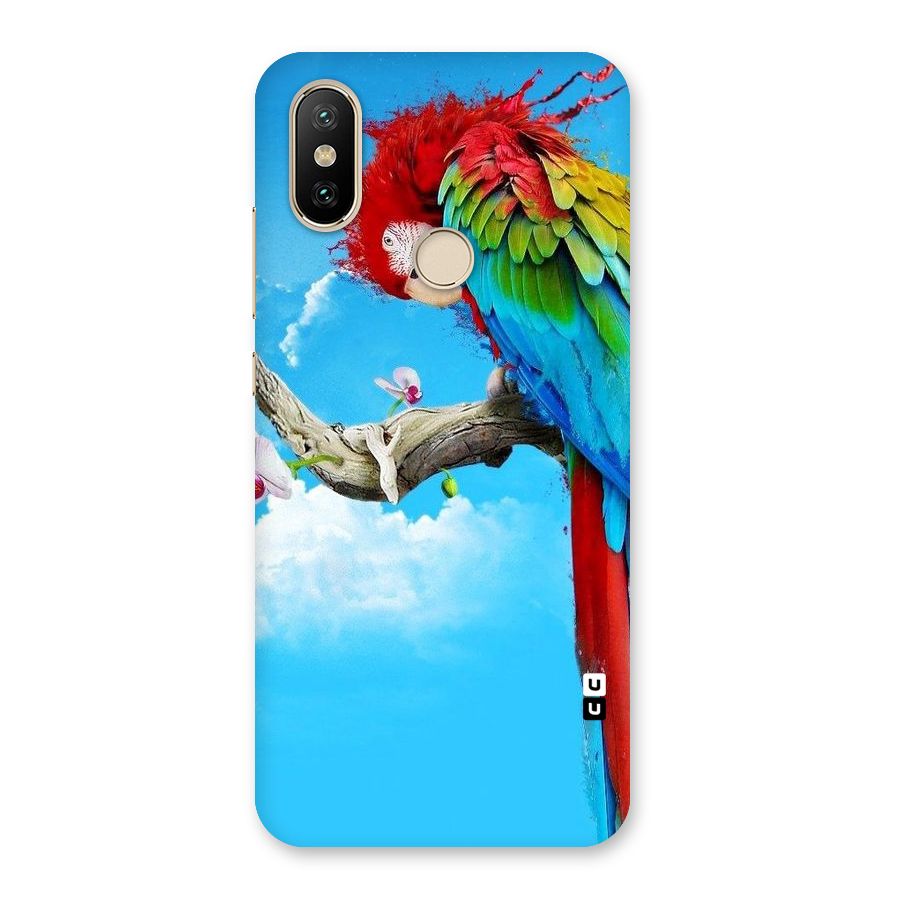Sky Parrot Back Case for Mi A2