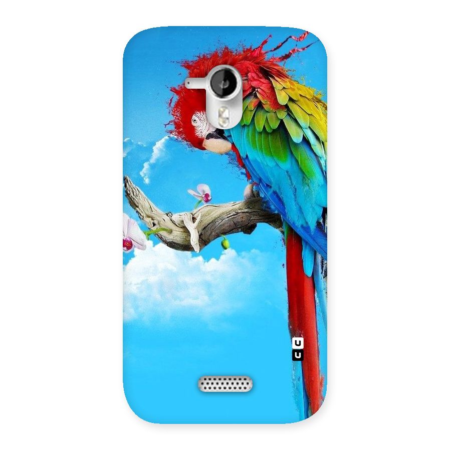 Sky Parrot Back Case for Micromax Canvas HD A116