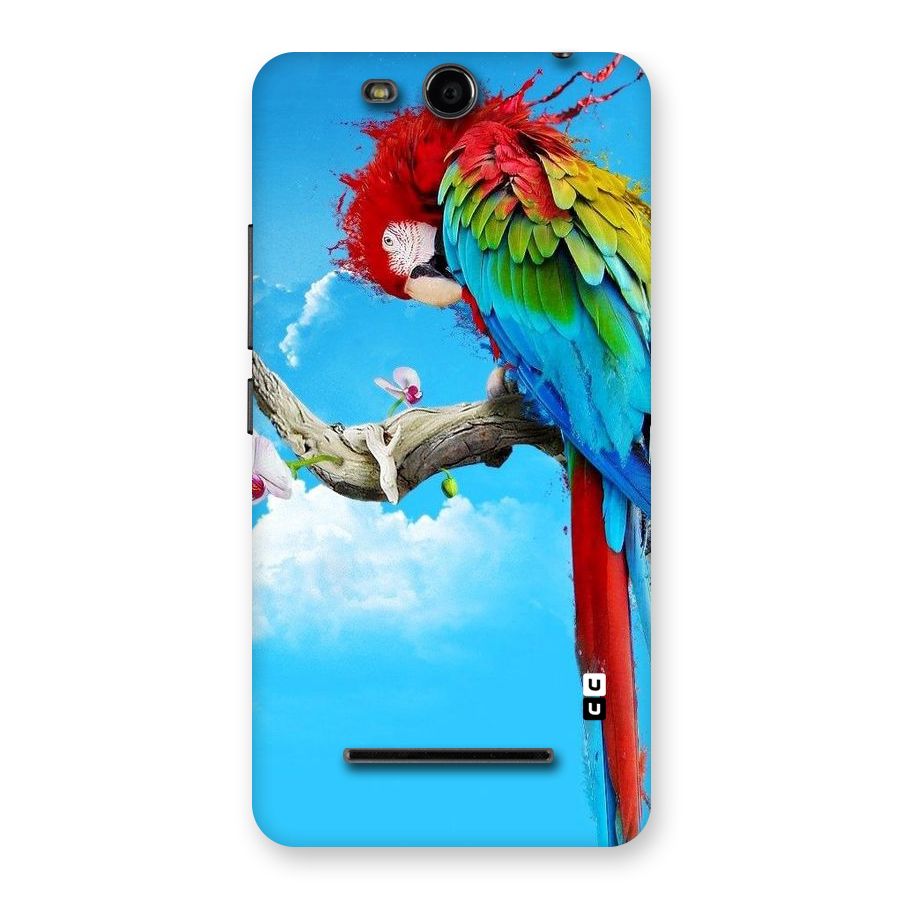 Sky Parrot Back Case for Micromax Canvas Juice 3 Q392