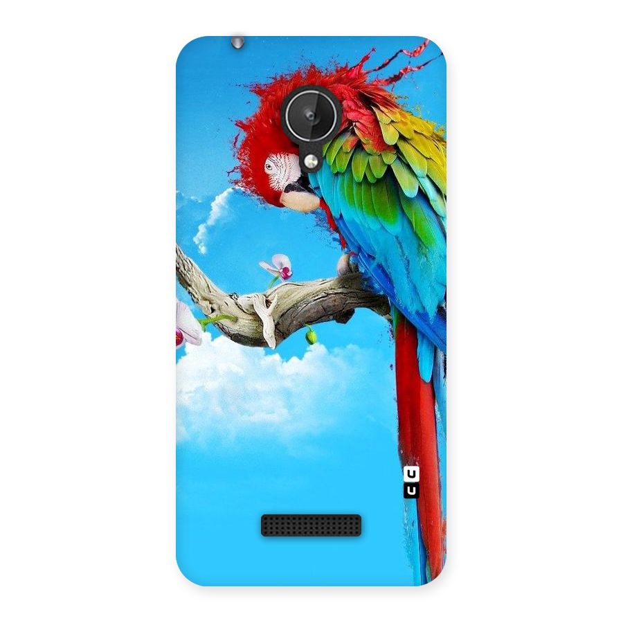 Sky Parrot Back Case for Micromax Canvas Spark Q380