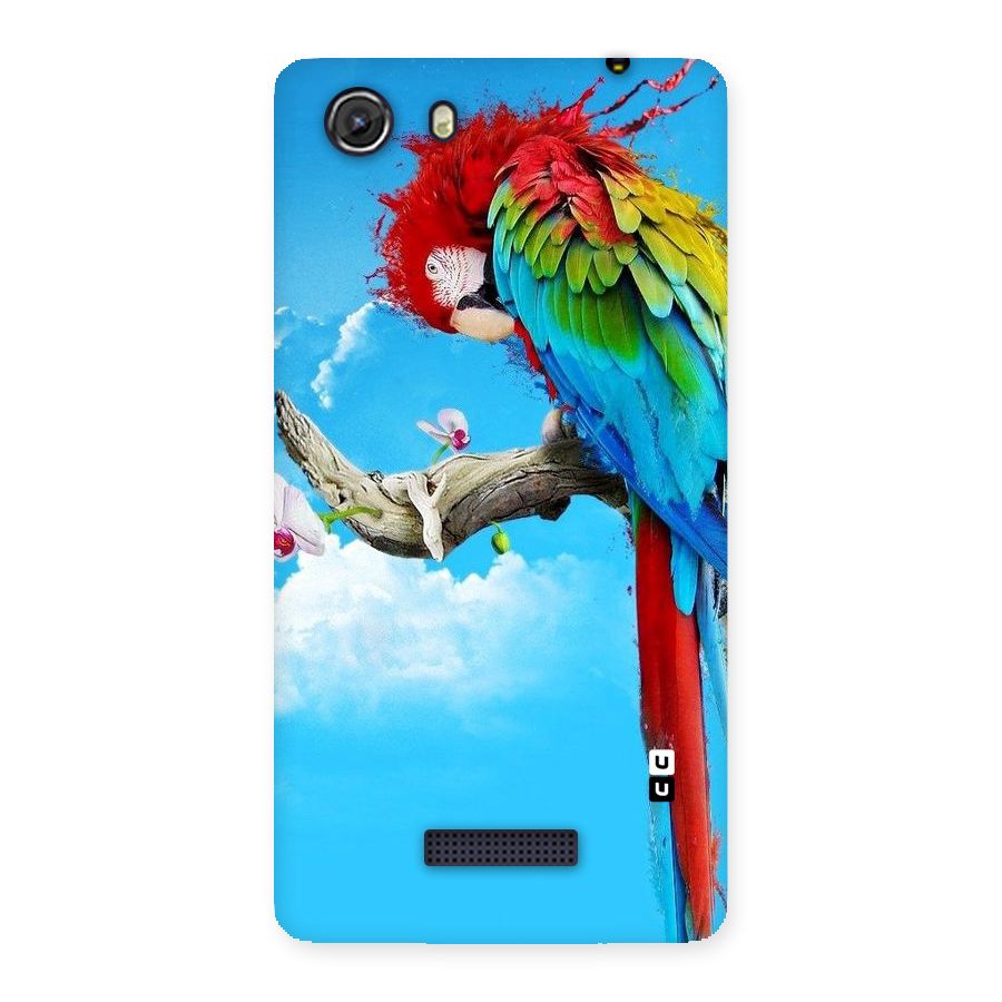 Sky Parrot Back Case for Micromax Unite 3