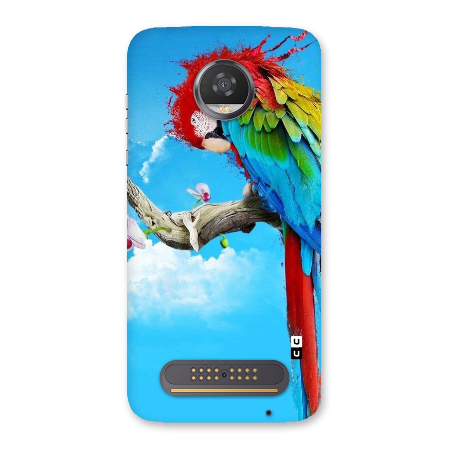 Sky Parrot Back Case for Moto Z2 Play