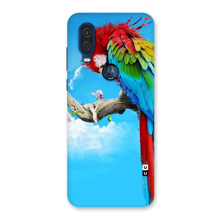 Sky Parrot Back Case for Motorola One Vision