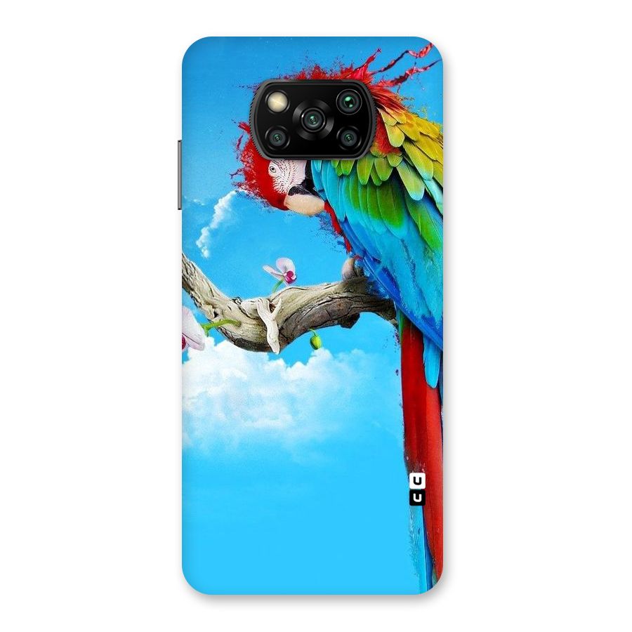 Sky Parrot Back Case for Poco X3