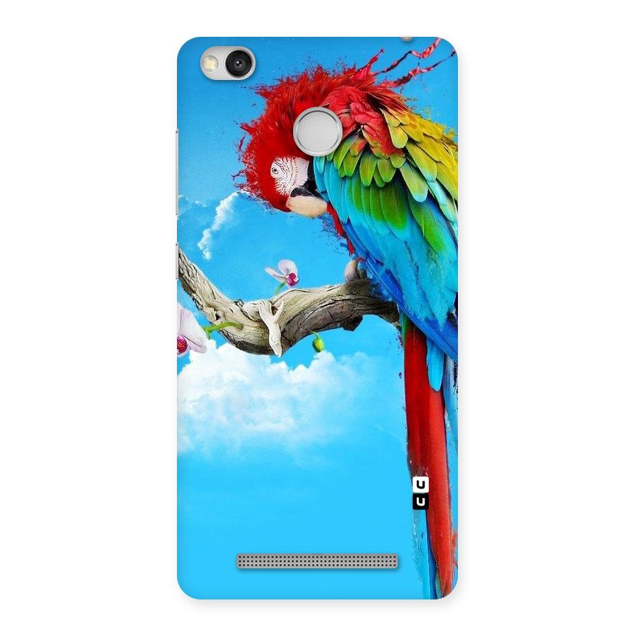 Sky Parrot Back Case for Redmi 3S Prime