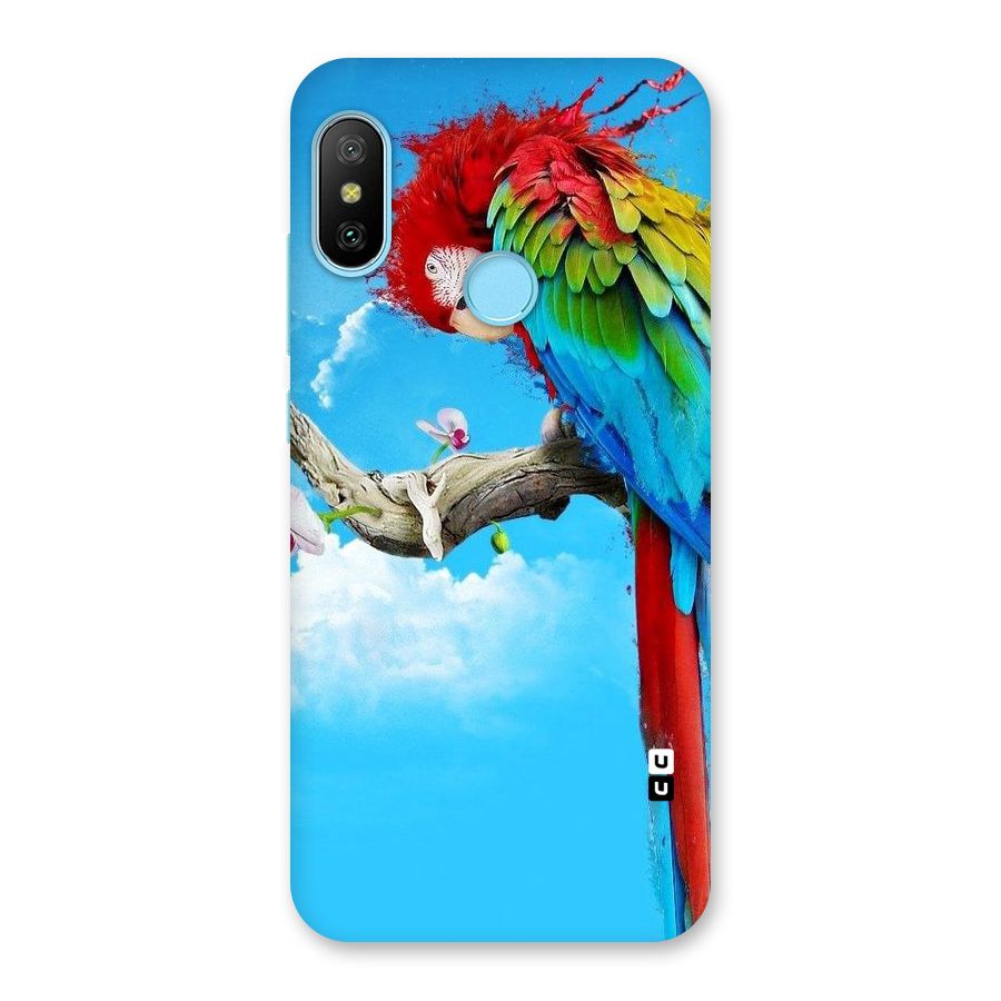 Sky Parrot Back Case for Redmi 6 Pro